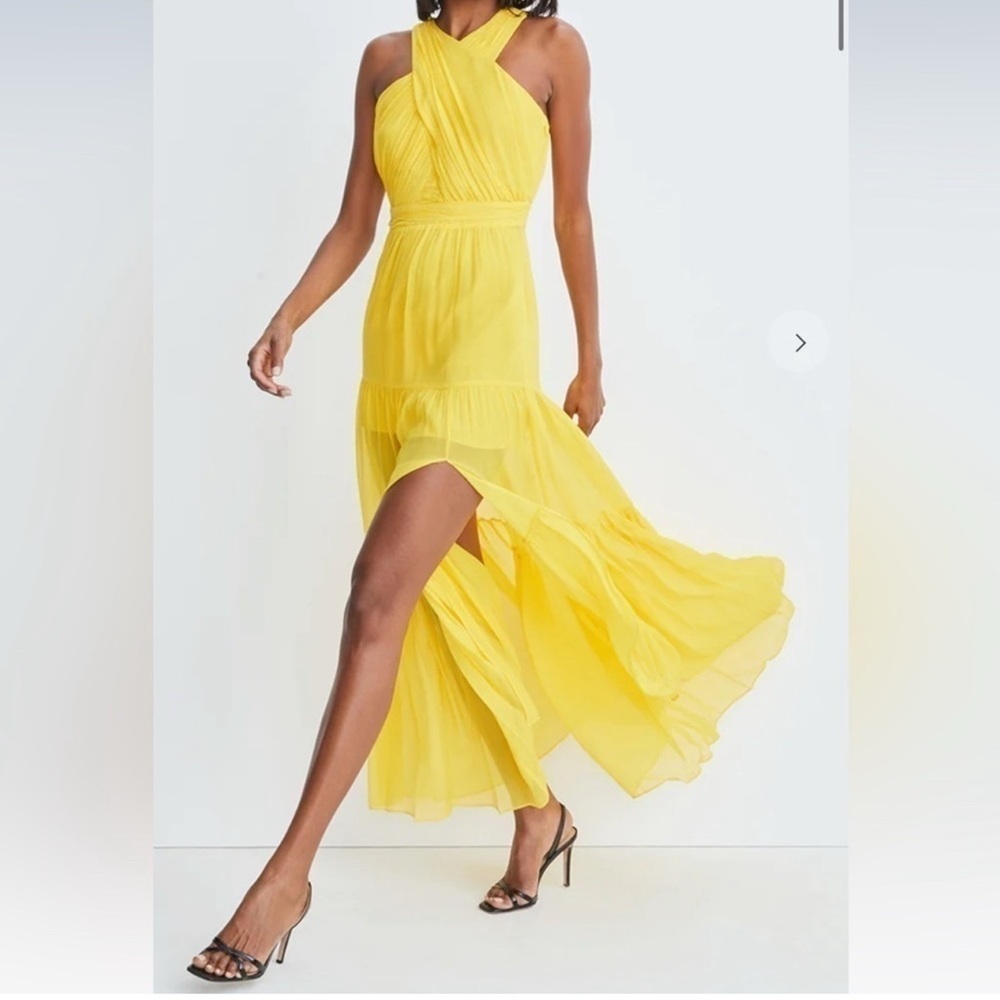 NWT Veronica Beard Florence Dress in yellow size 6